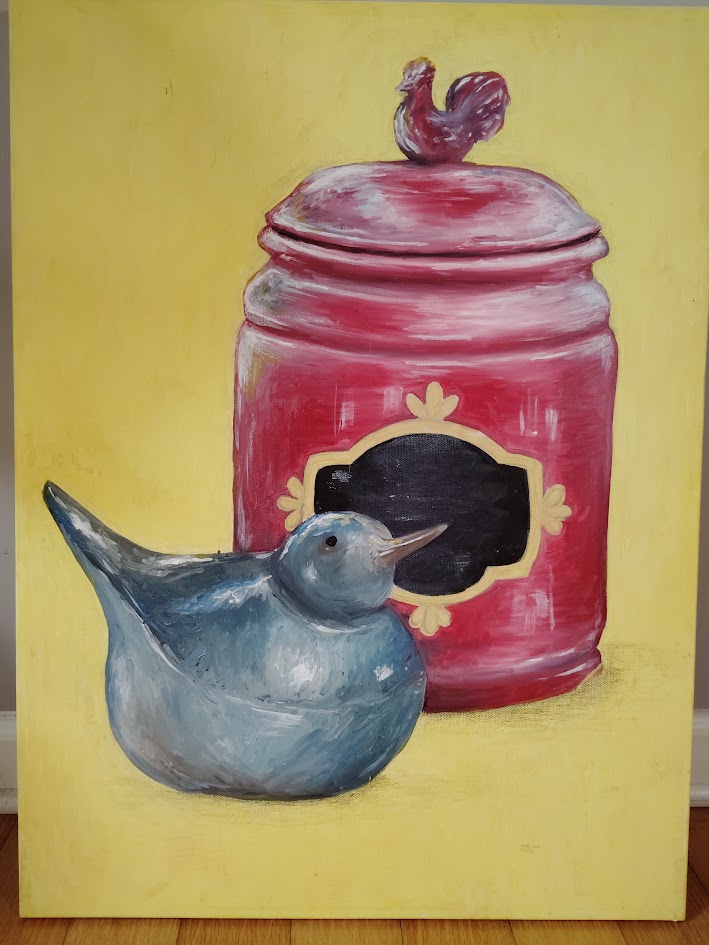 Early Birds, a painting by Lowcountry artist Monica Thapar near Charleston, South Carolina