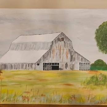 Acrylic Painting by Summerville Artist Tina Gleason in the South Carolina Lowcountry
