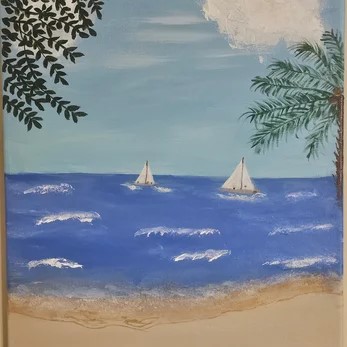Coastal landscape artwork by Lowcountry Artist Tina Gleason in Summerville, South Carolina